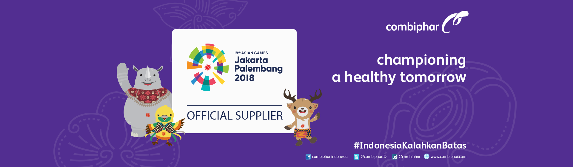 Combiphar Kampanyekan Asian Games 2018 Lewat #IndonesiaKalahkanBatas