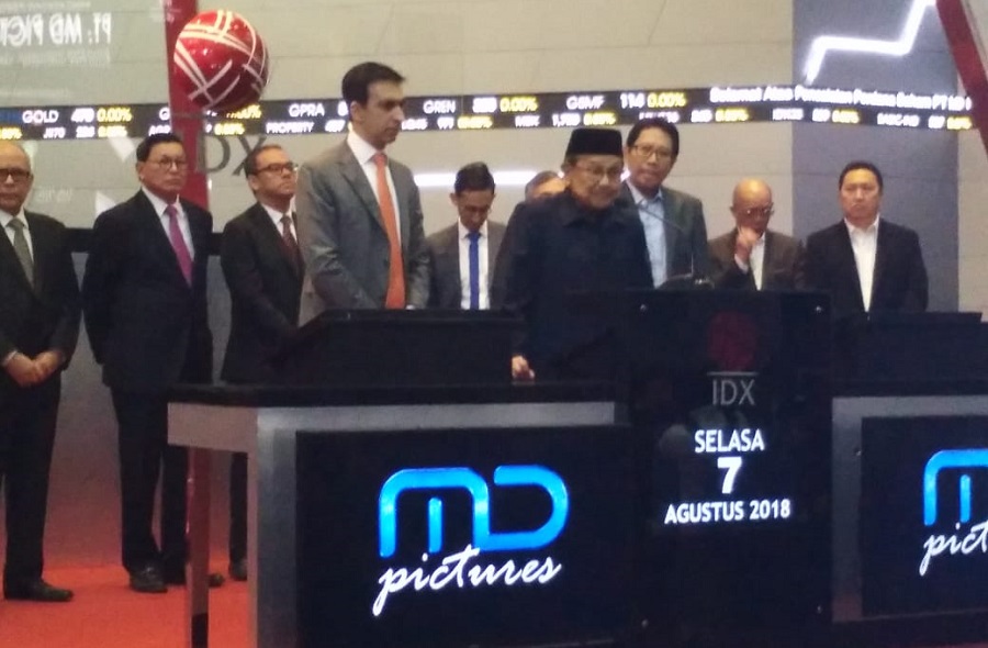 Harga Saham Turun Tajam, BEI Stop Perdagangan Saham PT MD Pictures Tbk (FILM)