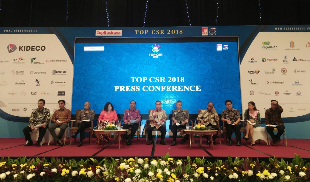 Sejumlah Emiten Peroleh Penghargaan Dalam Top CSR 2018