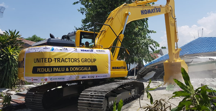 United Tractors Kerahkan Alat Berat dan Relawan ke Palu-Donggala