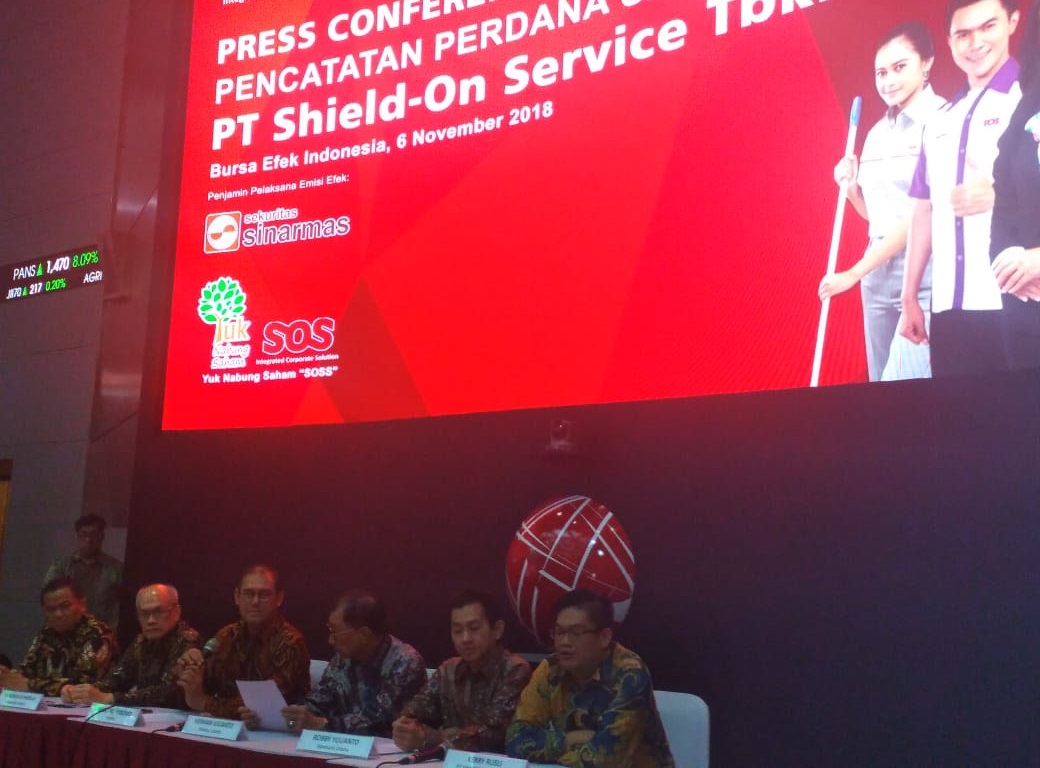 Listing Perdana, Saham PT Shield-On Service (SOSS) Naik 50 Persen