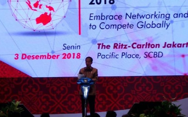 Buka CEO Networking 2018, Jokowi Minta Pengusaha Kurangi Impor