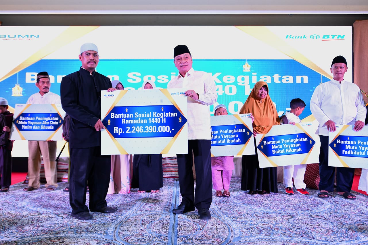 Safari Ramadan, Bank BTN Donasikan Rp2,24 Miliar Untuk Dhuafa dan Perbaikan Pondok Pesantren