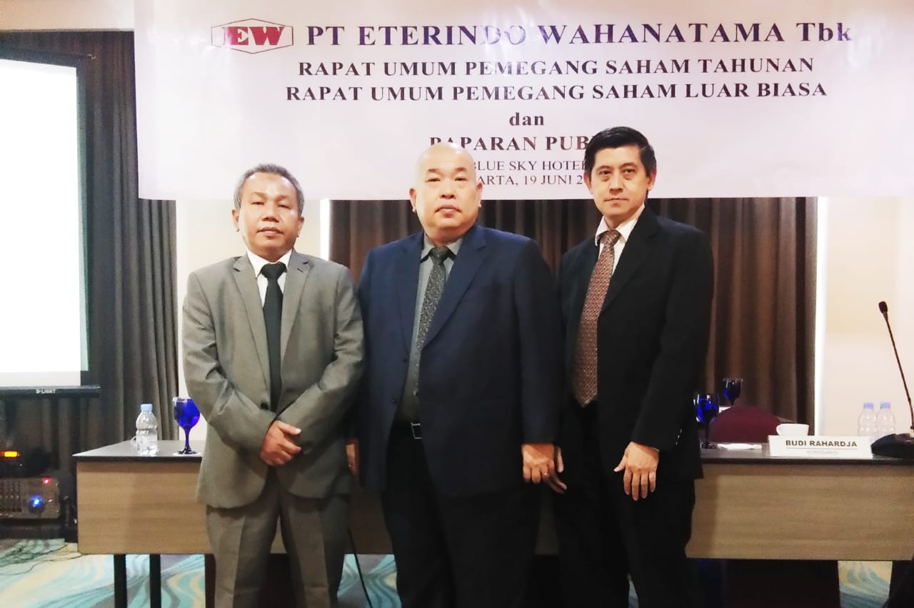 PT Eterindo Wahanatama (ETWA) Bukukan Kenaikan Penjualan 74 Persen di Kuartal I 2019