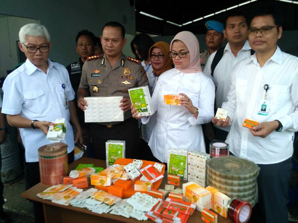 Badan POM Provinsi Banten Sita Kosmetik Ilegal asal China Senilai Rp3,3 Miliar