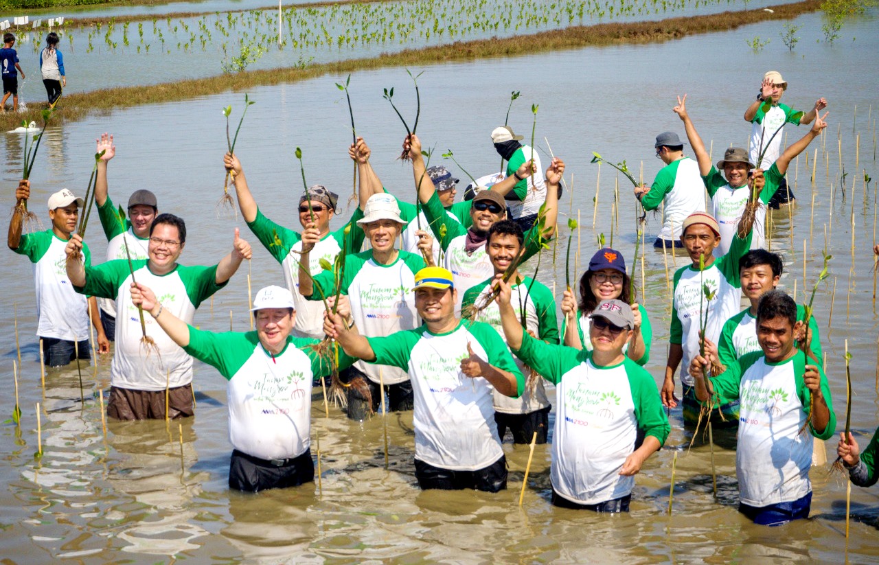 Peringati Hari Menanam Pohon,  Bekasi Fajar Industrial Estate  (Best) Tanam 12.000 Pohon Mangrove