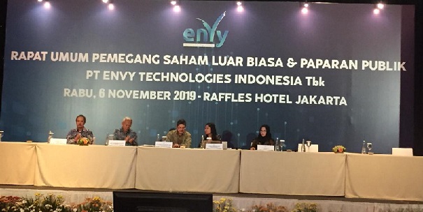 PT Perintis Kapital Nusantara Beli 7 Persen Saham Envy Technologies Indonesia (ENVY) Harga Rp50 Per Lembar