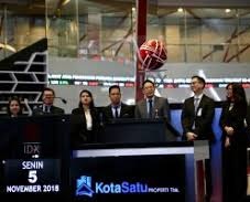 Komisaris Kota Satu Property (SATU) Beli 1 Juta Saham SATU Harga Rp50 Per Saham
