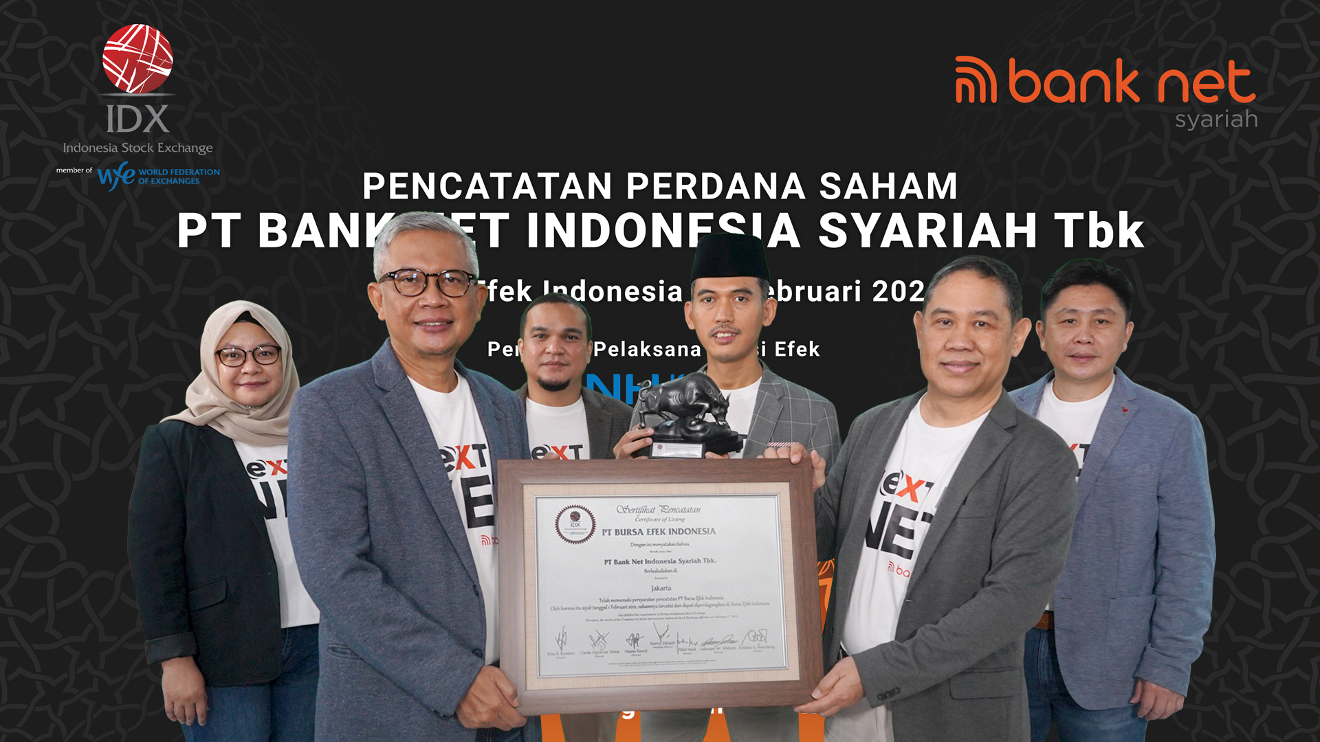Listing Perdana, Saham Bank Net Indonesia Syariah (BANK) Langsung Naik Mentok ARA