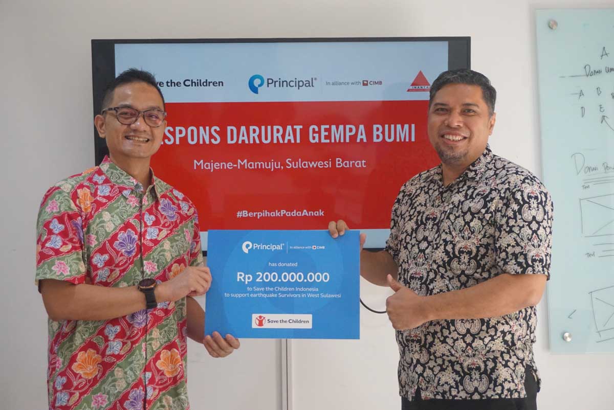Principal Salurkan Donasi Untuk Penyintas Gempa Sulawesi Barat