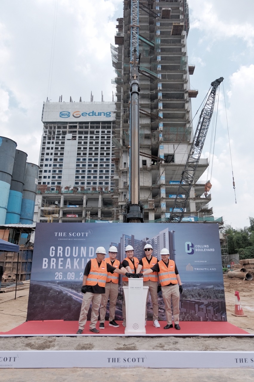 Patok GDV Rp2 Triliun, Triniti (TRIN) Groundbreaking Fase Terakhir Collins Boulevard
