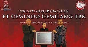 Pasca IPO, Cemindo Gemilang (CMNT) Ubah Rugi Jadi Laba Rp162 Miliar Semester I-2021