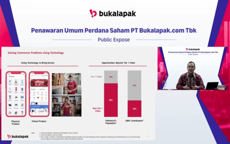 Bank DBS Utangi Bukalapak.com (BUKA) Rp2 Triliun, Berikut Peruntukannya 