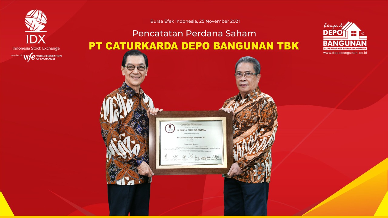 Masuk Efek Syariah, Listing Perdana Depo Bangunan (DEPO) Langsung Fluktuatif