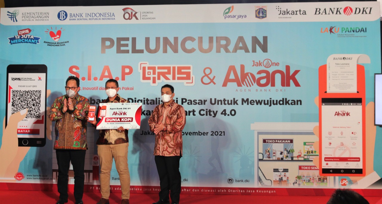 Perluas Akseptansi Pembayaran Digital, dari Pasar Santa Bank DKI Luncurkan JakOne Abank