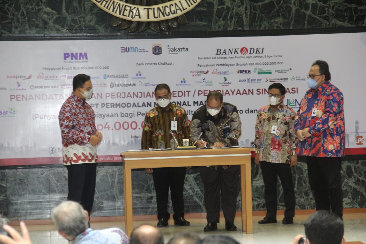 Penyaluran Kredit Sindikasi Rp4 Triliun untuk PNM, Bank DKI jadi Mandated Lead Arranger