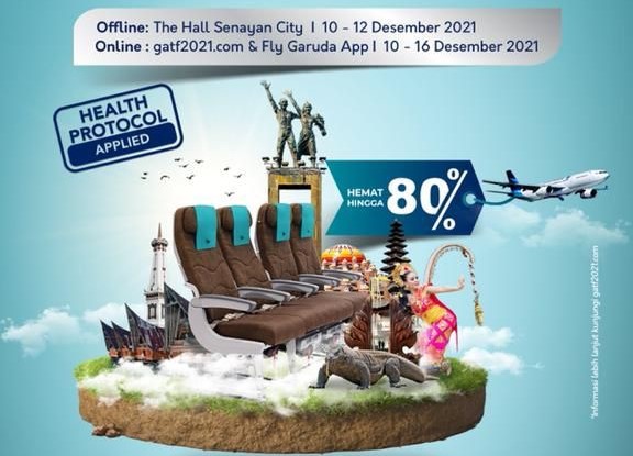 Targetkan Peningkatan Wisatawan Domestik, Garuda Gelar Diskon di GATF 2021