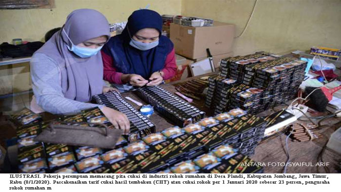 Pemerintah Naikkan Tarif Cukai Rokok 2022 Rata-rata 12 Persen