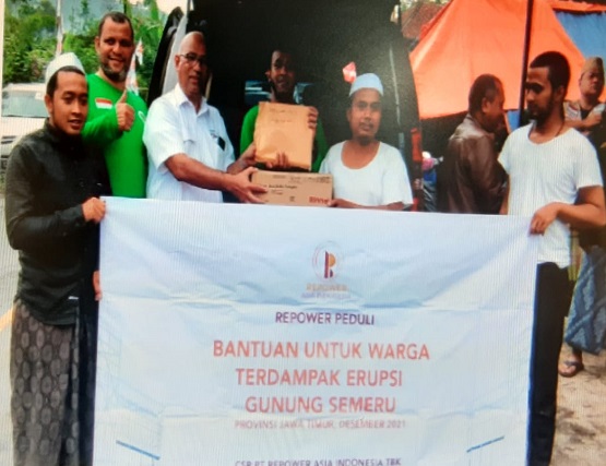 Emiten Yusuf Mansur Repower Asia (REAL) Salurkan Bantuan Erupsi Gunung Semeru