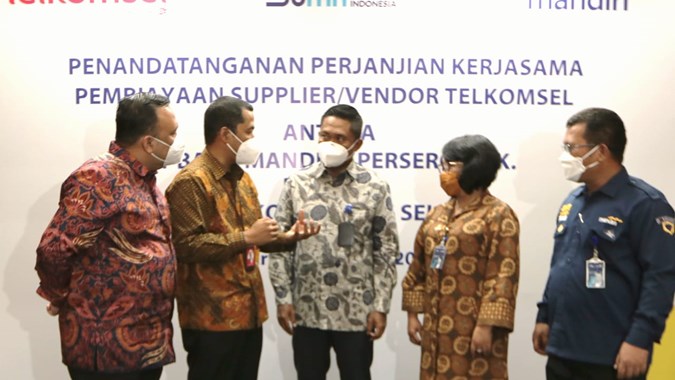 Bank Mandiri (BMRI) Siapkan Akses Pembiayaan Bagi Mitra Supplier Telkomsel