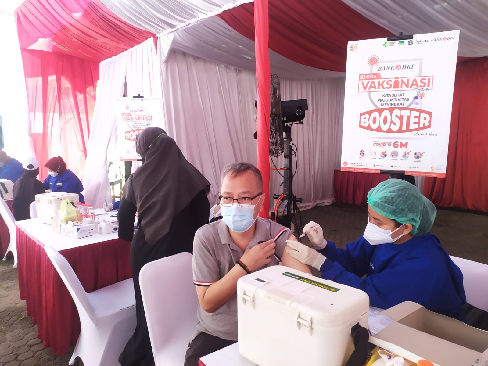 Dukung Pencegahan Covid-19, Bank DKI Gelar Sentra Vaksinasi Booster Untuk Umum