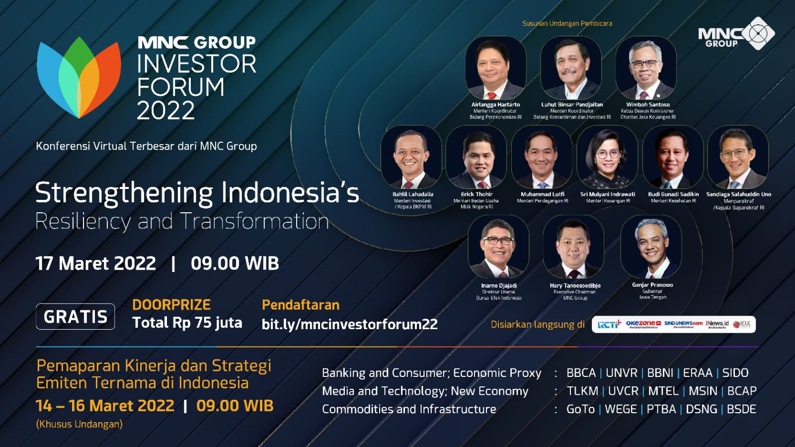 Hary Tanoesoedibjo Undang Para Menteri dan Belasan Emiten, Bahas Apa?