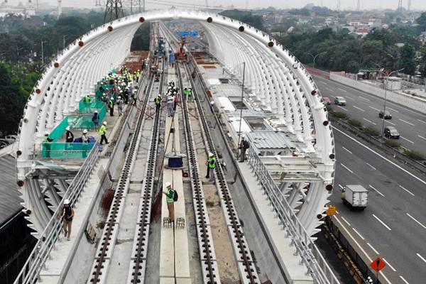 Rangkaian Kereta Masuk Depo, Adhi Karya (ADHI) Jamin Operasional LRT Jabodebek Tepat Waktu