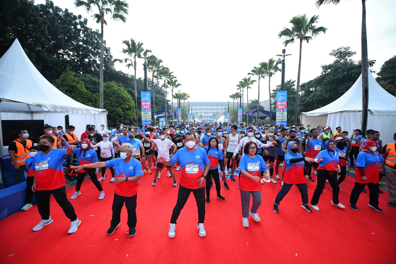 Meriah, 3.000 Peserta Meriahkan BTN Run & Ride 2022