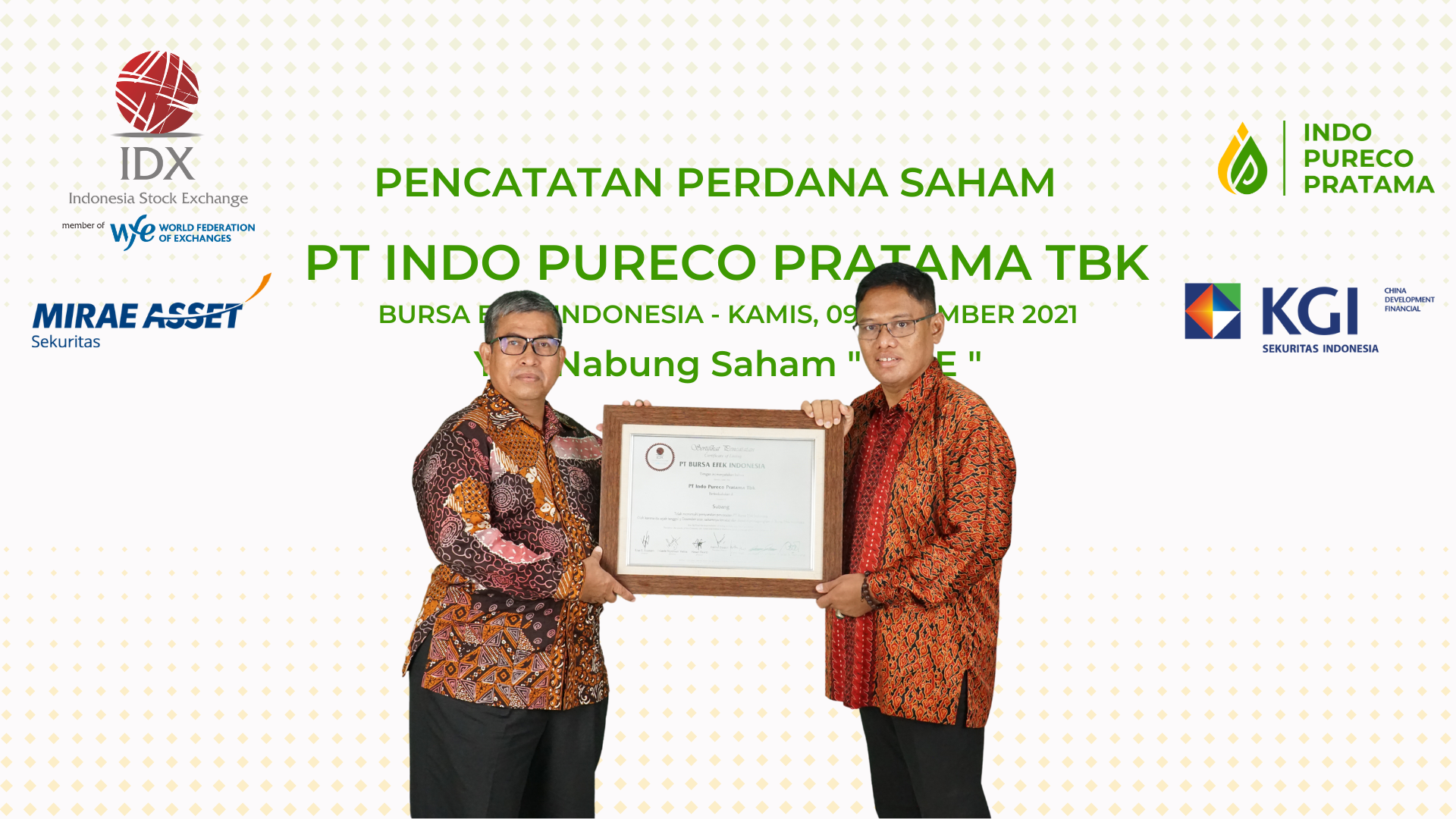 Kebut Produksi CCO 5 Ribu Ton Per Bulan, Indo Pureco (IPPE) Gandeng Supplier Jadi Mitra