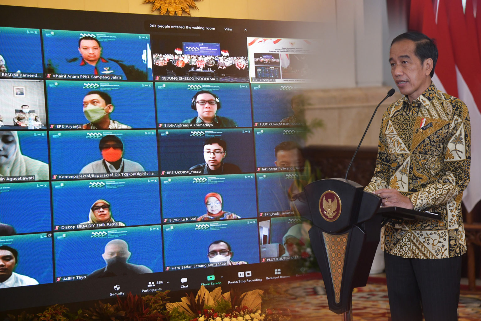 Presiden Tekankan Pentingnya Basis Data Tunggal Dalam Pengembangan UMKM