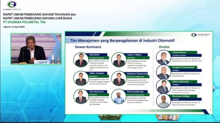 Dharma Polimetal (DRMA) Tebar Dividen 40 Persen dari Laba 2021 Setara Rp120 Miliar