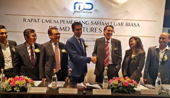 Morgan Stanley Obral 6,75 Juta Saham MD Pictures (FILM) Rp1.163 per Lembar