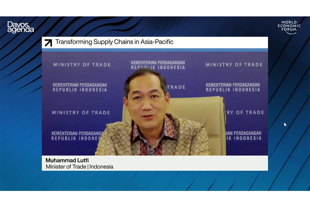 Berbicara di WEF, Mendag Lutfi Serukan Penataan Ulang Perdagangan Komoditas Dunia