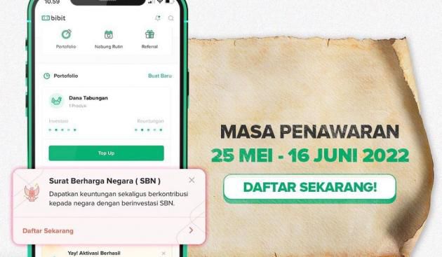 Buruan Mumpung Masih Ada Kesempatan, Penawaran SBN Seri SBR011 Segera Berakhir