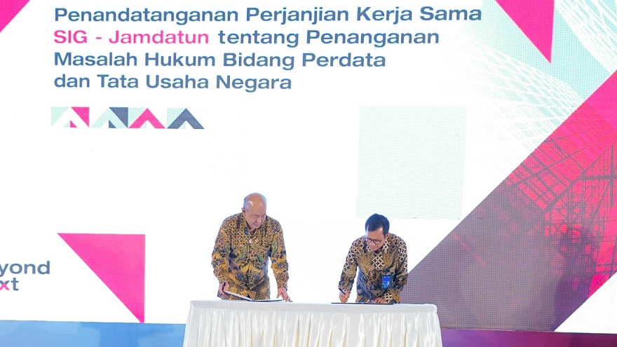 SIG (SMGR) dan Jamdatun Kerjasama Tingkatkan Efektivitas Penanganan Masalah Hukum