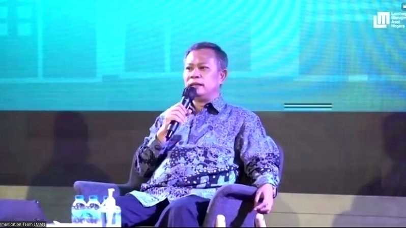 Direktur Utama LMAN Basuki Purwadi. dok. Investor Daily. LMAN Danai Pengadaan Lahan PSN Rp95,89 Triliun, Terbesar untuk Jalan Tol