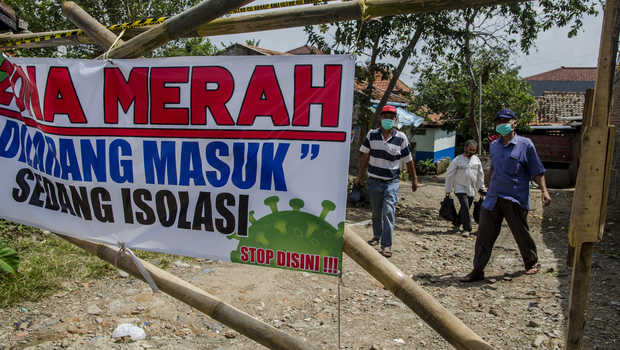 Partisipasi masyarakat dalam mencegah penyebaran virus Corona. dok. Beritasatu. Update Pandemi Covid-19: Hari Ini Jakarta, Jabar dan Banten Penyumbang Kasus Terbanyak