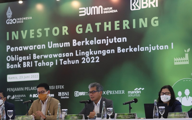 Laris Manis, Green Bond Bank BRI (BBRI) Oversubscribed 4,4 Kali
