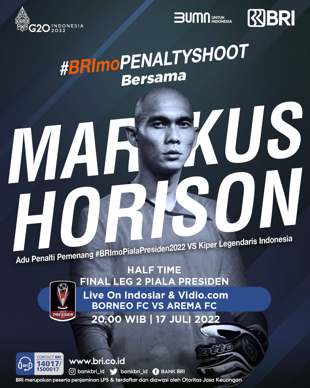 Malam Final Piala Presiden, BRIMo Penalty Shoot Kembali Ramaikan Kompetisi Puncak Emiten