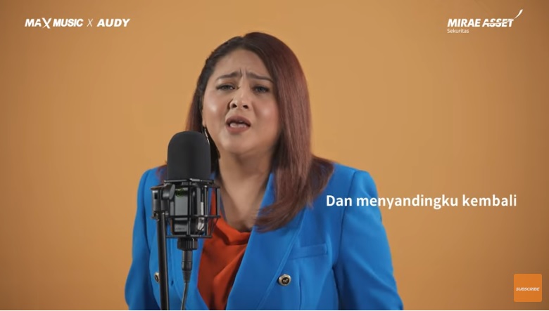 Audy 'Manggung' di Program CSR MAXMusic Mirae Asset Sekuritas