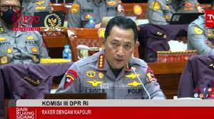 Kapolri Jenderal Listyo Sigit Prabowo dalam Rapat di Komisi III DPR, Rabu, 24 Agustus 2022. dok. Suara. Rapat Komisi III-Kapolri: Gaya Hidup Mewah Istri Kapolres Pamer Sepeda Rp300 Juta Disorot