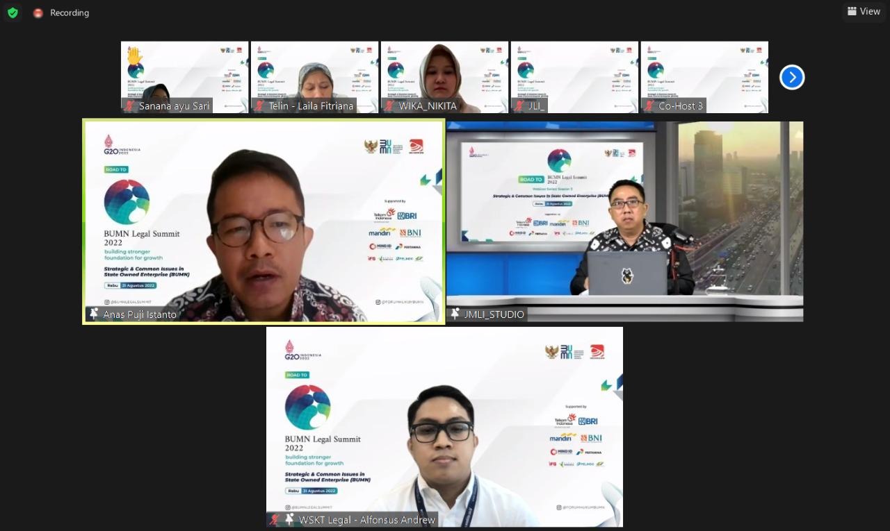 Gandeng Forum Hukum, Kementerian BUMN Edukasi Insan Legal BUMN