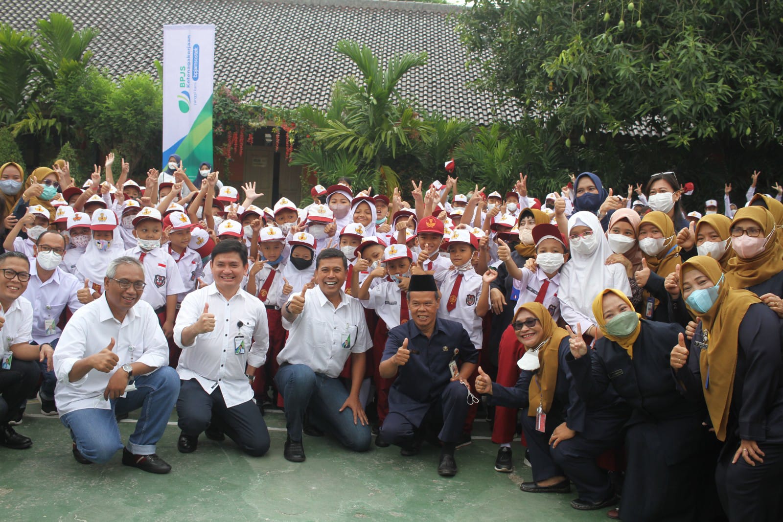 Rayakan Harpelnas Bersama Ratusan Siswa SD, BPJAMSOSTEK Beri Kejutan Ini