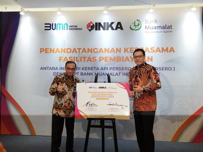 Bank Muamalat Kucurkan Rp150 Miliar ke PT INKA untuk Pengadaan Bus Listrik KTT G20