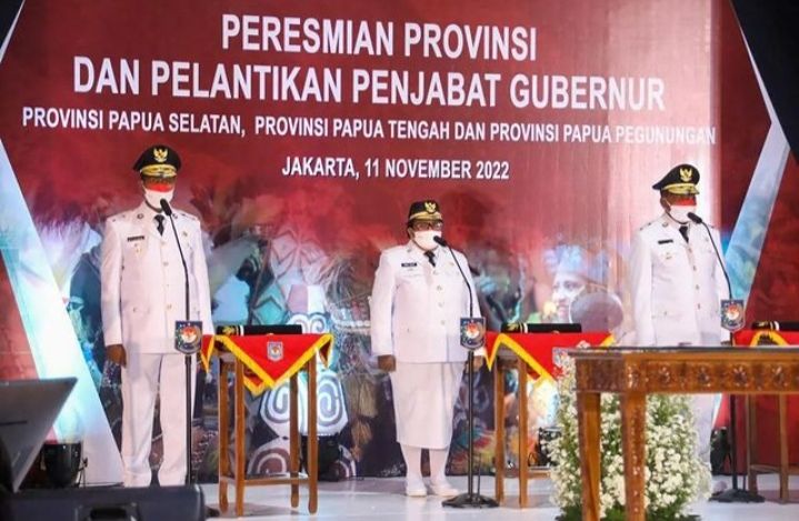 Tiga Provinsi Baru di Papua Resmi Berdiri, Mendagri Lantik Gubernurnya