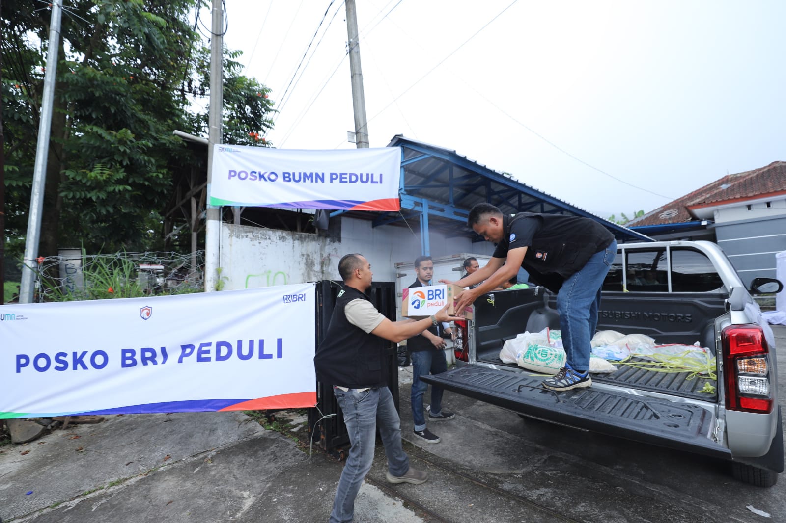 Posko BRI Peduli Bencana gempa Cianjur, Jawa Barat. dok. ist. BRI Sedia Posko Trauma Healing, Erick Thohir Apresiasi BUMN Bantu Korban Gempa Cianjur