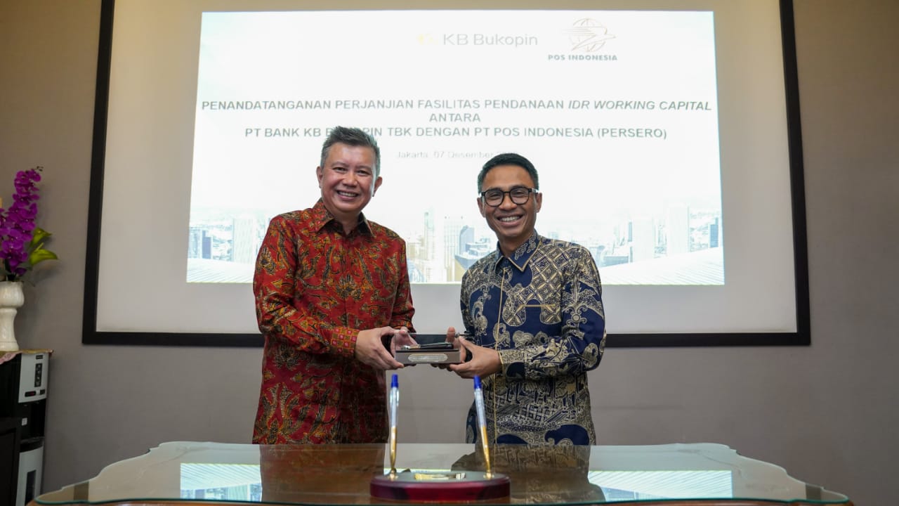 Pacu Pertumbuhan Kredit, Bank KB Bukopin Salurkan Kredit Rp200 Miliar ke Pos Indonesia