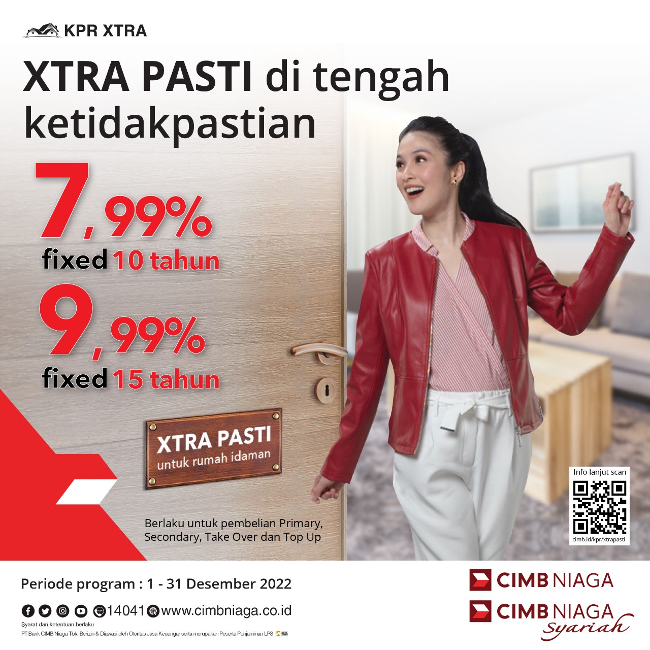 Dapatkan Hunian di Akhir Tahun, CIMB Niaga Tawarkan Program Xtralicious dan Xtra Pasti