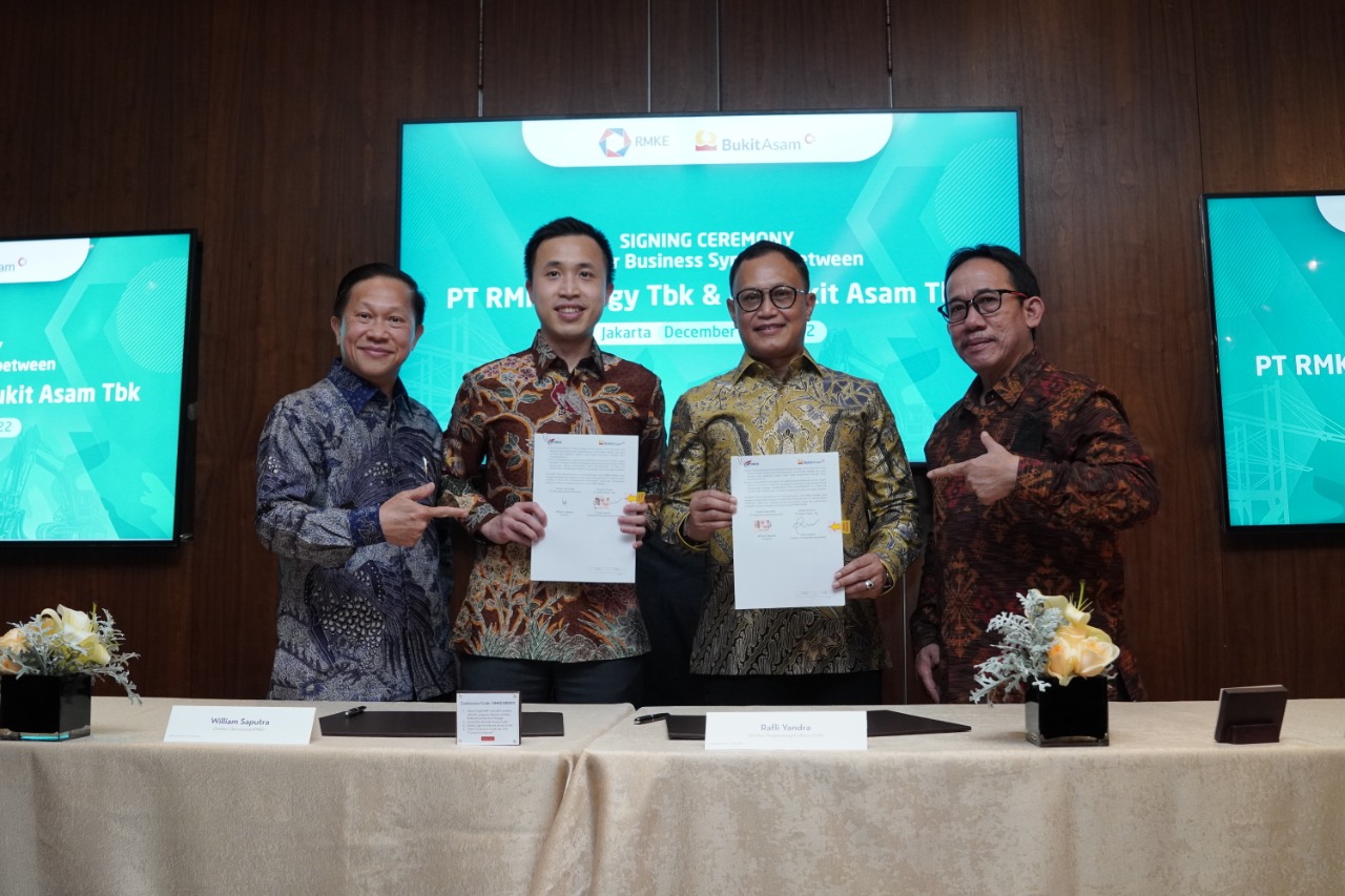 Kolaborasi PTBA dan RMKE Garap 2,5 Juta Ton Batu Bara Tahun 2023