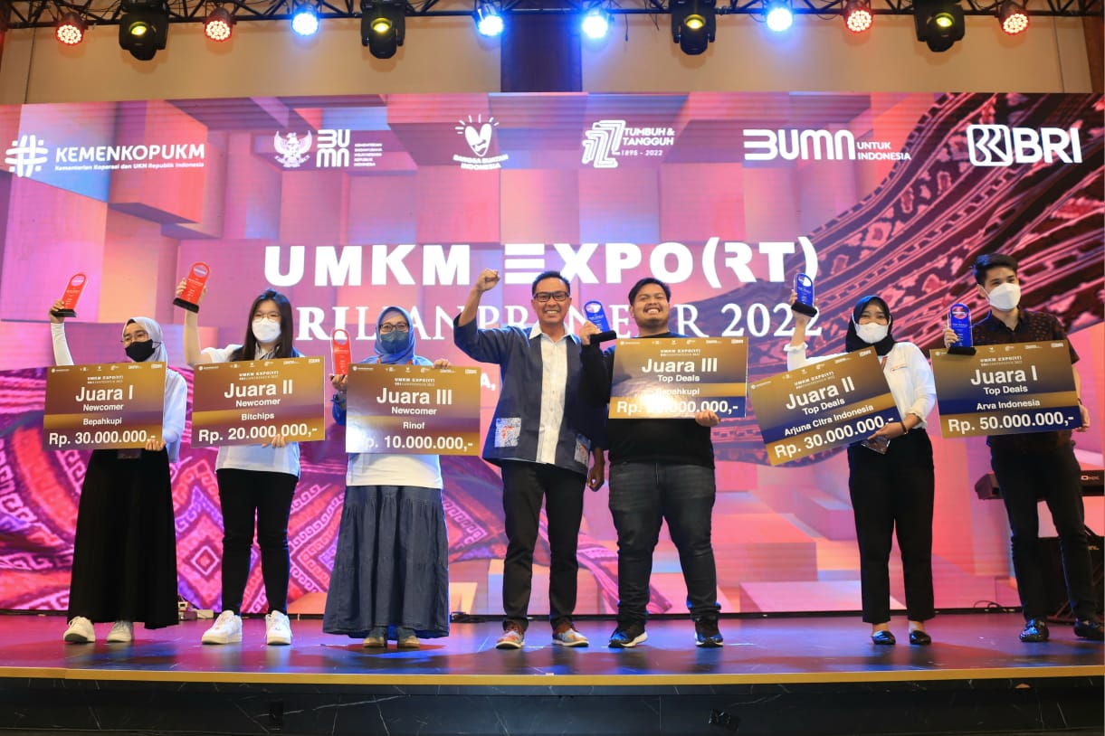 PT Bank Rakyat Indonesia (Persero) Tbk (BBRI, sukses menggelar event UMKM EXPO(RT) BRILIANPRENEUR yang ditandai dengan prosesi penutupan pada Sabtu (17/12/2022), di Jakarta Convention Center (JCC), Jakarta. dok. ist. 141 Ribu Orang Ramaikan UMKM EXPO(RT) BRILIANPRENUER 2022, BRI Antarkan UMKM Go Global